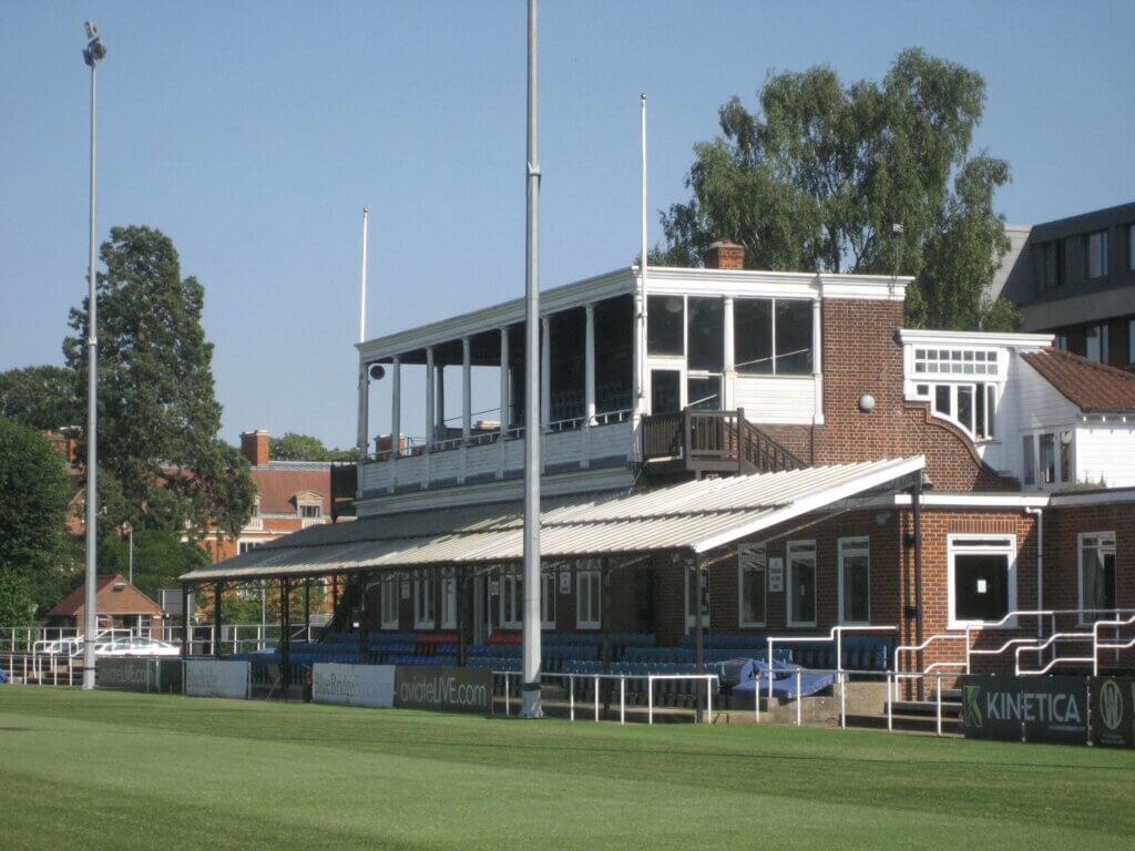 A view of the Cambridge University Rugby Clubhouse